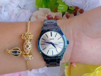 Reloj Q&Q azul turquí