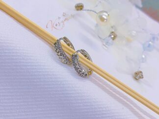 Candongas corazón plata