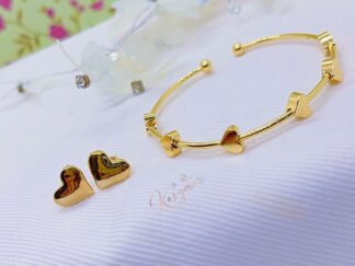 Topos más brazalete corazon