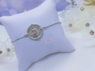 Pulsera medalla virgen