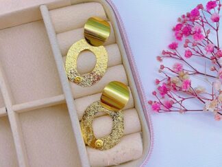 Aretes Juli “Bronce doble baño en oro”