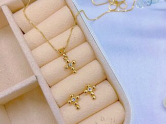 Set Cruz “Oro laminado”