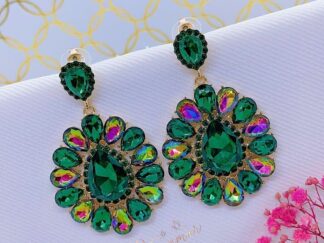 Aretes verde encanto