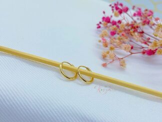 Candongas plain Oro Laminado