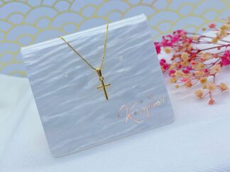 Cadena cruz Oro Laminado