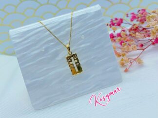Cadena placa Oro Laminado