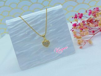 Cadena heart Oro Laminado