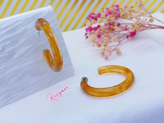Aretes Llama en resina