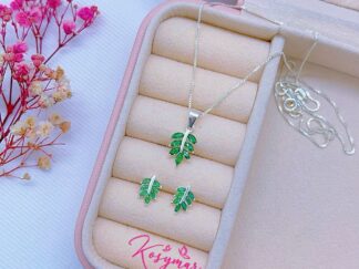 Set hoja - Plata Ley 925