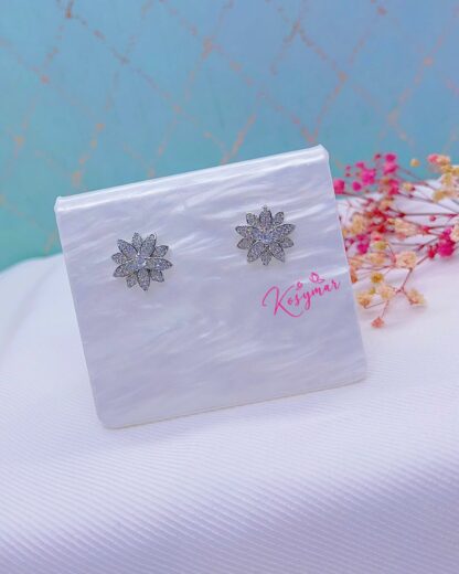 Aretes brillo floral