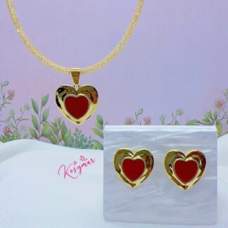 Set de corazon encendido