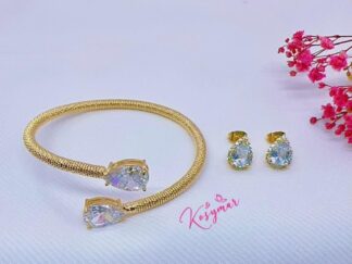 Set pulso+ aretes perla