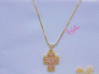 Cadena Cruz Rose