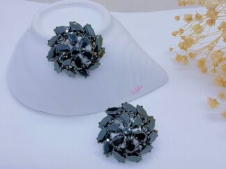 Aretes Gemas Negras