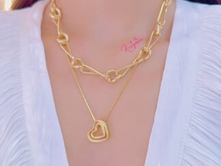 Collar Doble Corazón ❤️