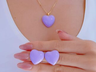 Set Corazón Esmaltado