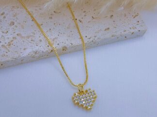Cadena Corazón Diamantada