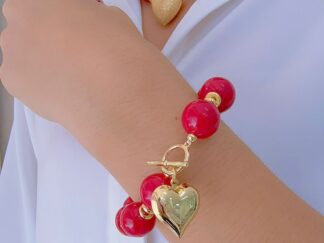 Pulseras Chiclet Corazón