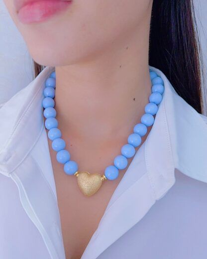 Collar Chiclet Corazón