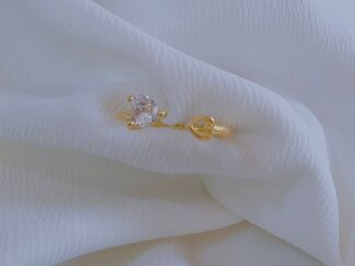 Anillo Cristal 
Oro Laminado