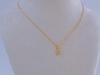 Cadena Mini Corazón 
Oro Laminado