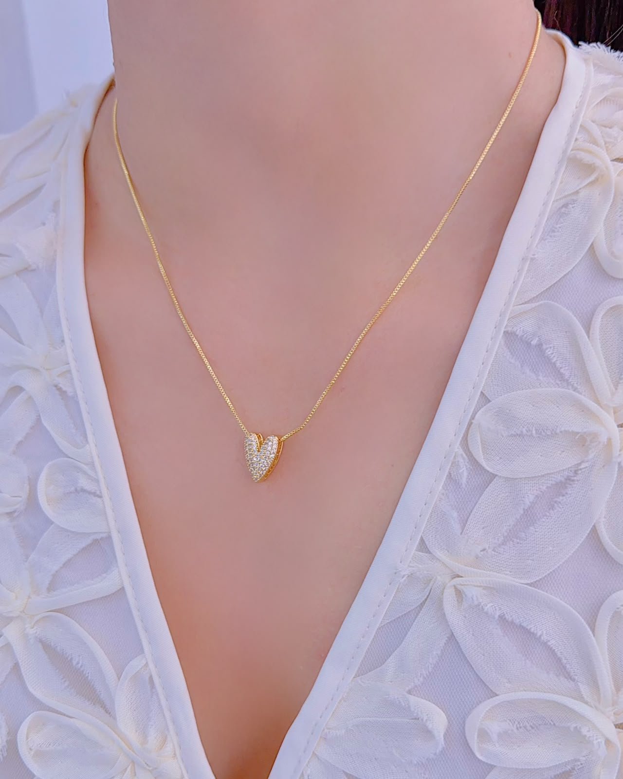 Cadena Corazón Piedrada