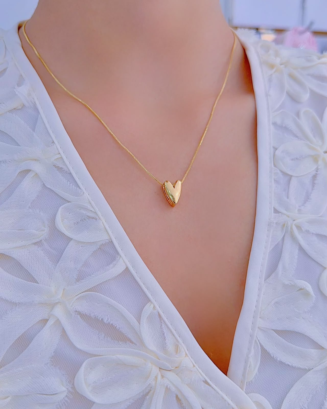 Cadena Corazón Lisa