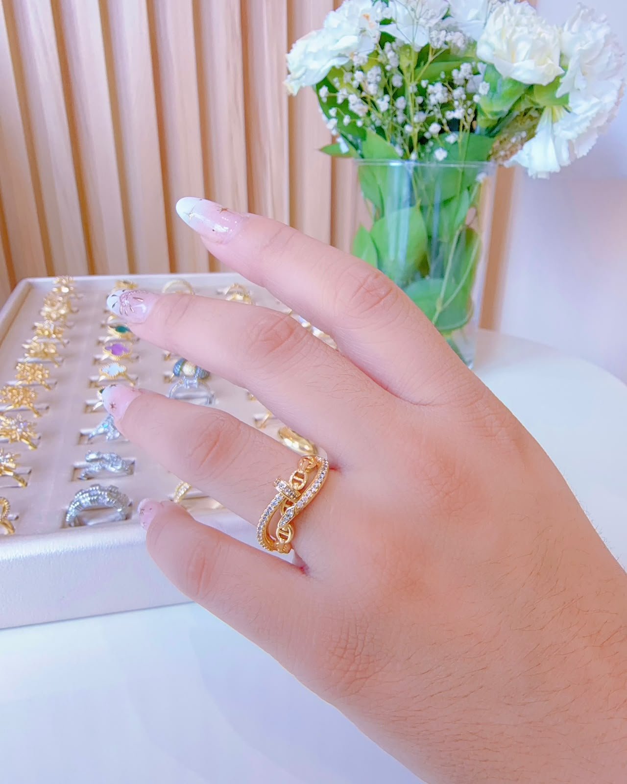 Anillo Bertha
*Oro Laminado
